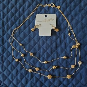 Charming Charlie necklace and earrings set